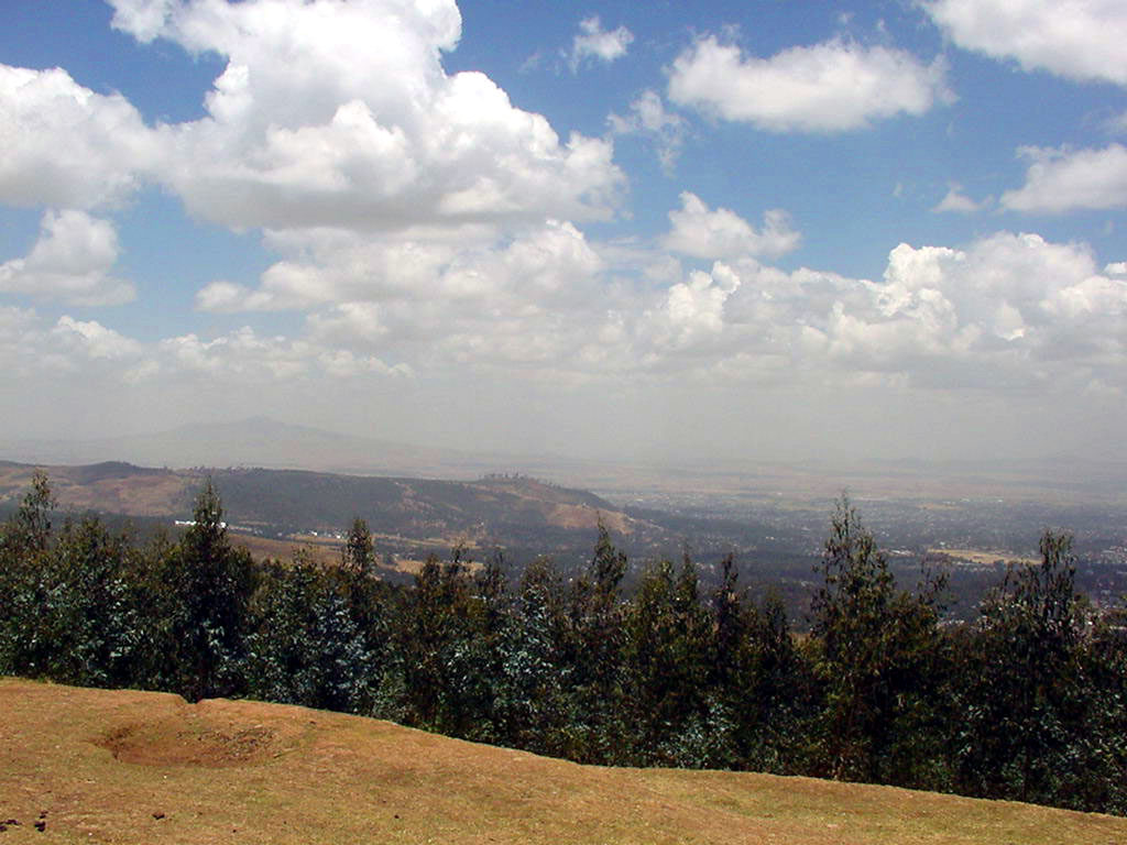View Over looking countryside in Ethiopia.
